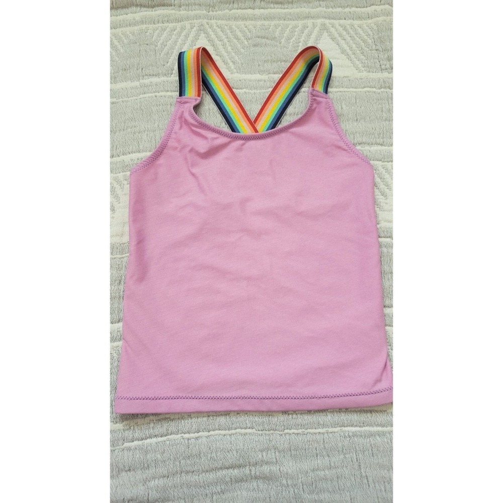 Primary Kids Rainbow Strap Tank‎ Top Pink Size 4-5 Years